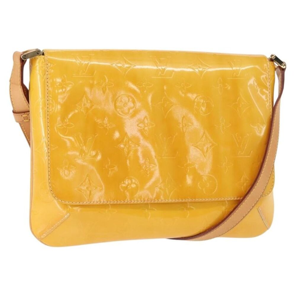 Louis Vuitton Thompson Street Monogram Vernis Yellow Patent_Leather Handbag